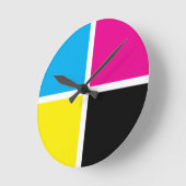 cmyk ラウンド壁時計 (傾斜)