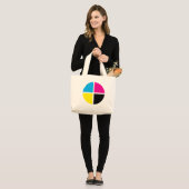 cmyk ラージトートバッグ (正面(モデル))