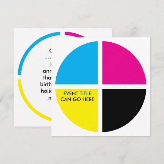 CMYK 招待状 (正面/裏面)