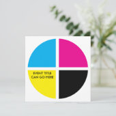 CMYK 招待状 (スタンド正面)