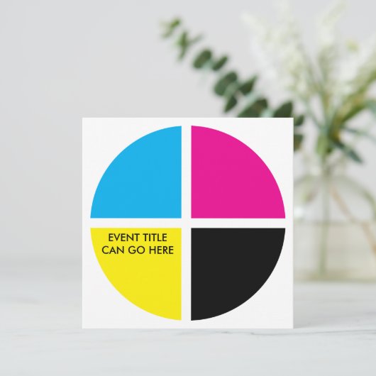 CMYK 招待状 (スタンド正面)