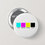 CMYK 4の色刷モデル 缶バッジ (正面&裏面)