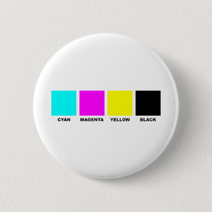 CMYK 4の色刷モデル 缶バッジ