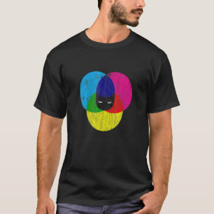 CMYK Catデザイナー Tシャツ