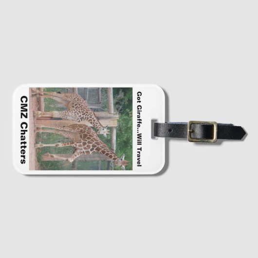 CMZは荷物タグをチャタリング ラゲッジタグ (正面横)