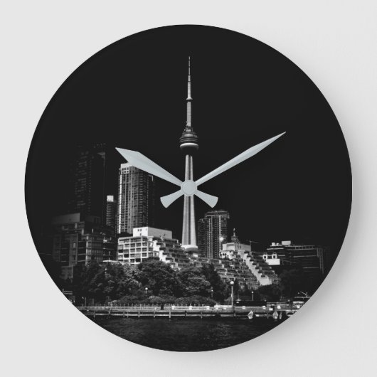 CNタワートロントカナダ1 ラージ壁時計 (正面)