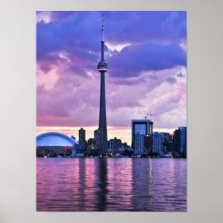 CNタワー： Center Island Torontoからのビュー ポスター