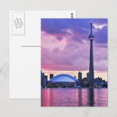 CNタワー： Center Island Torontoからのビュー ポストカード (正面/裏面)