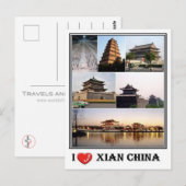 CN中国- Xian - ポストカード (正面/裏面)