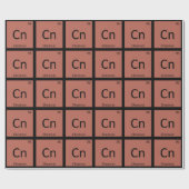 Cn - 栗のナット化学 周期表の記号 ラッピングペーパー (フラット)