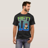 CN Ben 10シンプルポートレートロゴ Tシャツ (正面フル)