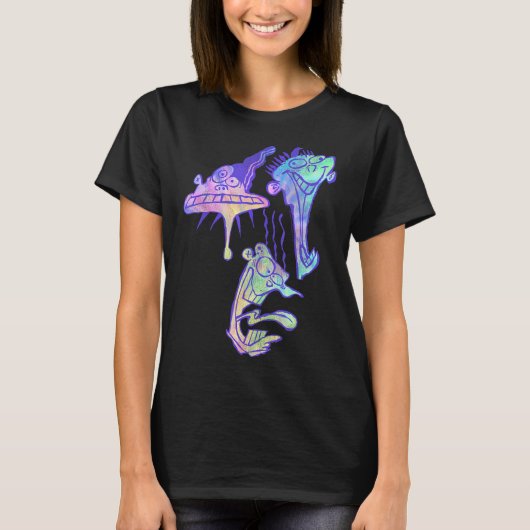CN Ed, Edd N Eddy絞り染め塗り潰し Tシャツ (正面)
