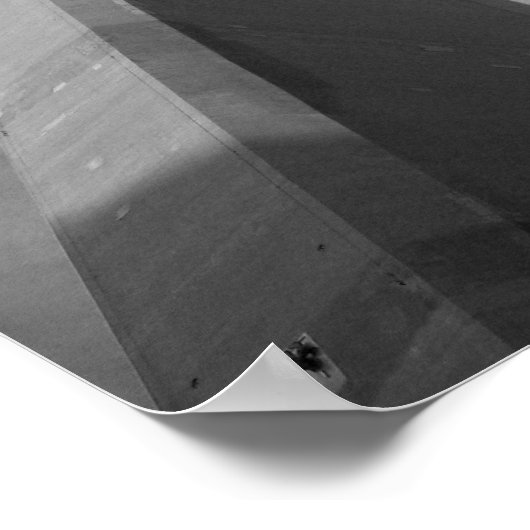 CN Tower Toronto Canadaモノクロ写真 ポスター (角)