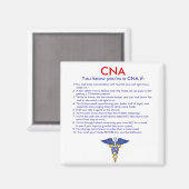 CNAあなたはCNAを知もしっている:, 1.あなたは終了… マグネット (正面/裏面)