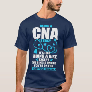 Cnaおもしろいの仕事の認定看護助手ギフト Tシャツ