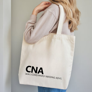 CNAのための面白いトートバッグ 彼女へのヘルスケアワーカーギフト トートバッグ