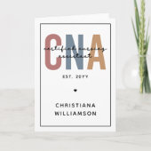 CNAカスタムレトロ認定看護助手ギフト カード (正面)