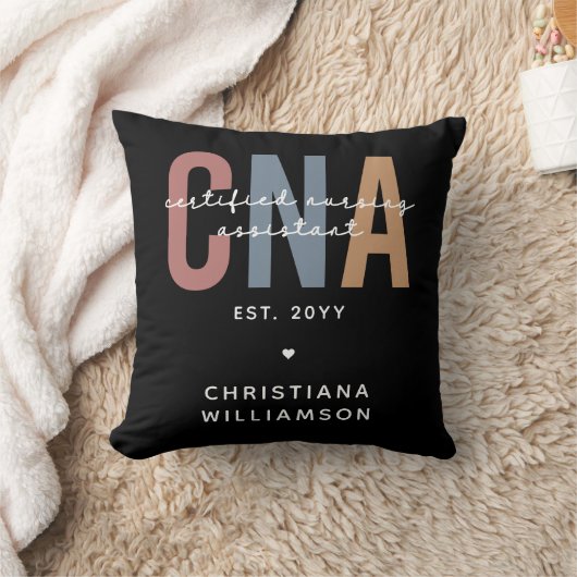 CNAカスタムレトロ認定看護助手ギフト クッション (ブランケット)