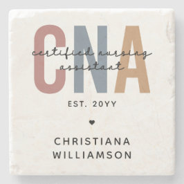 CNAカスタムレトロ認定看護助手ギフト ストーンコースター