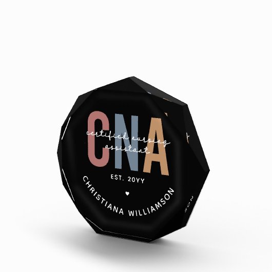 CNAカスタムレトロ認定看護助手ギフト フォトブロック (右)