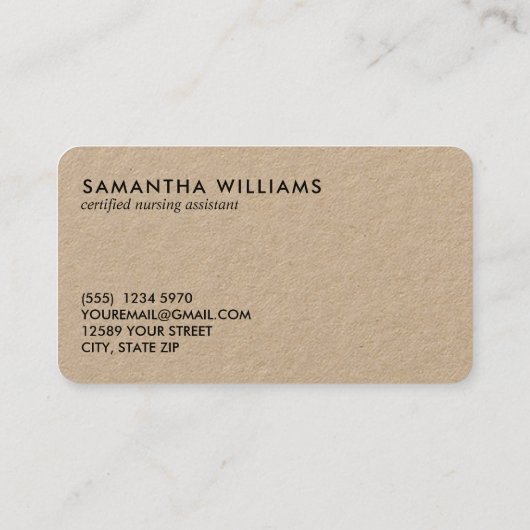 CNAカスタムロゴまたは写真 名刺 (裏面)