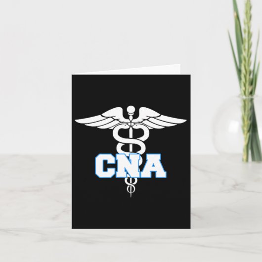 Cnaカドゥセウス医療シンボルナースギフト カード (正面)
