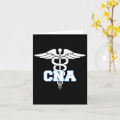 Cnaカドゥセウス医療シンボルナースギフト カード (黄色い花)