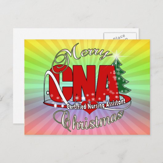 CNAクリスマス認定看護助手 シーズンポストカード (正面/裏面)