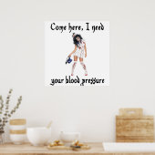 CNAゾンビナースポスタおもしろいー ポスター (キッチン)