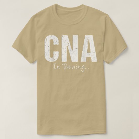 CNAトレーニングおもしろいジョブ名未来看護支援 Tシャツ (デザイン正面)