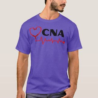CNAナースアシスタント(聴診器ハートビートブラ) Tシャツ