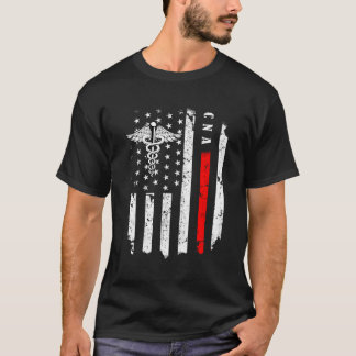 Cnaナースアメリカ国旗CnaコスチュームナースデイNurs Tシャツ