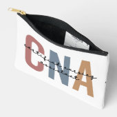 CNAパーソナライズされたレトロ認定看護助手 アクセサリーポーチ (見開き)