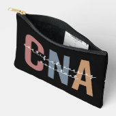 CNAパーソナライズされたレトロ認定看護助手 アクセサリーポーチ (見開き)