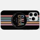 CNAパーソナライズされたレトロ認定看護助手 Case-Mate iPhoneケース (裏面 (横))