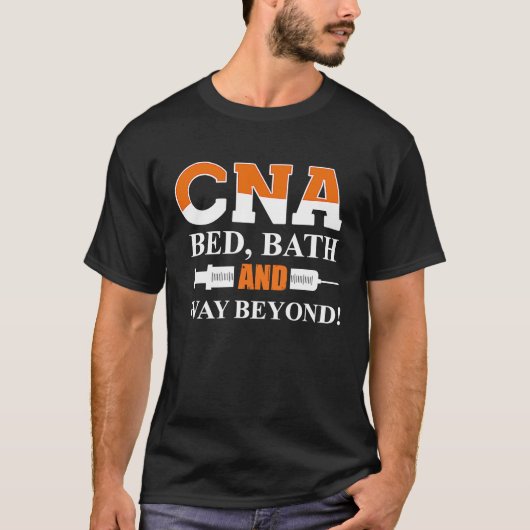 CNAベッドのバスと方法は認定看護Assiを超えて Tシャツ (正面)
