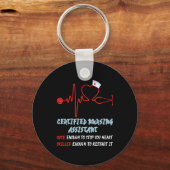 CNAライフキュートナースギフト懸命作業ナース キーホルダー (正面)