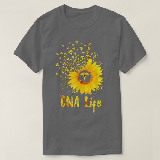 CNAライフサンフラワーキュートナース Tシャツ (デザイン正面)