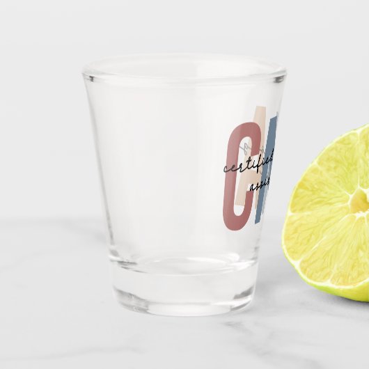 CNAレトロ認定看護助手ギフト ショットグラス (左)