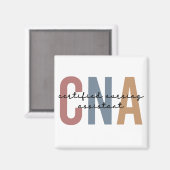 CNAレトロ認定看護助手ギフト マグネット (正面/裏面)