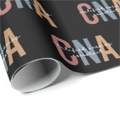 CNAレトロ認定看護助手 ラッピングペーパー (ロールコーナー)