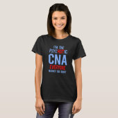 CNA熱認定の看護助手3 Tシャツ (正面フル)