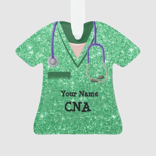 CNA看護カスタム学校医師の健康 オーナメント (裏面)