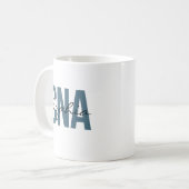 CNA看護師専用 名前入り ボールド体デザイン コーヒーマグカップ (正面左)