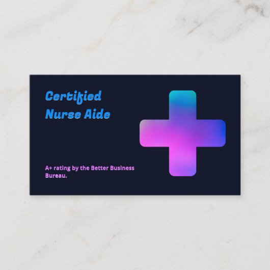 CNA看護QR 名刺 (正面)