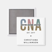 CNA認定カスタム看護助手ギフト マグネット (正面/裏面)