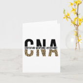 CNA認定看護助手チーテプリント カード (黄色い花)