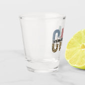 CNA認定看護助手チーテプリント ショットグラス (左)