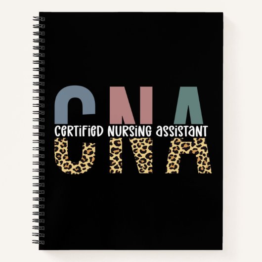 CNA認定看護助手チーテプリント ノートブック (正面)