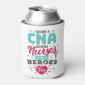 CNA認定看護助手ヒーロー 缶クーラー (缶正面)